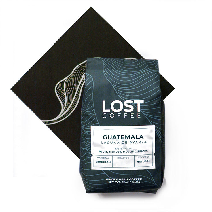 Guatemala natural processed bean with notes of plum, merlot, and spices that mimics wine
